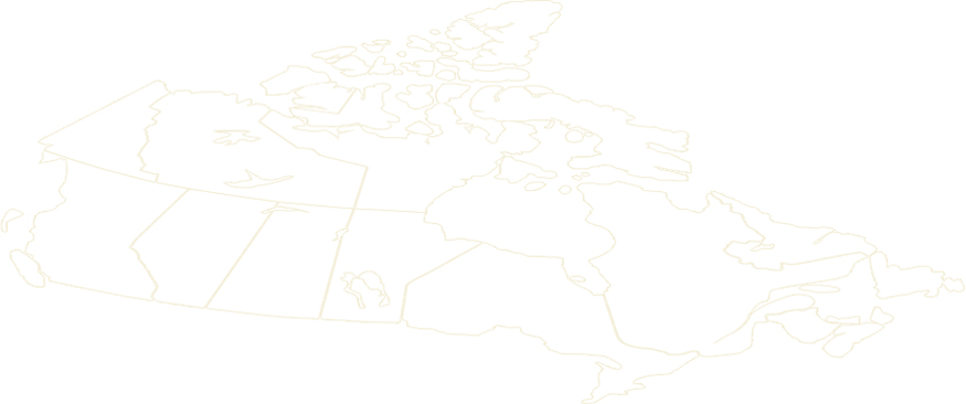 Map of Canada with demographics about Members.