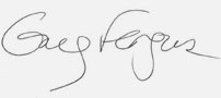 Signature de L’honnorable Greg Fergus, député Président de la Chambre des communes